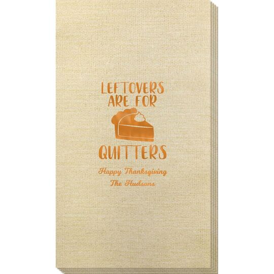 Thanksgiving Leftovers Bamboo Luxe Guest Towels